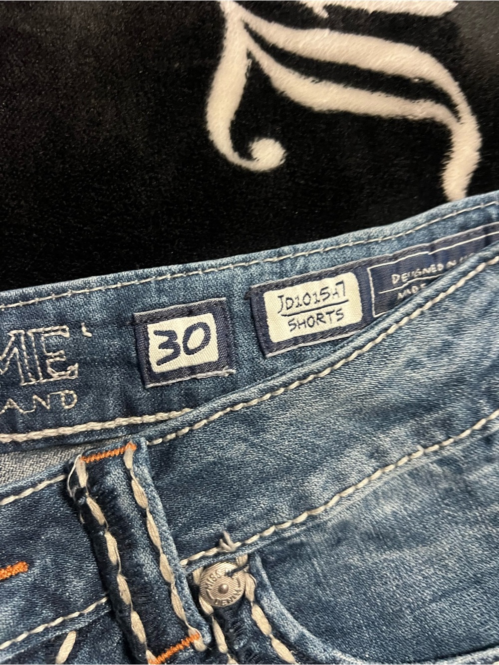 Miss Me Light Blue Distressed Denim Jean Shorts - Picture 4 of 7